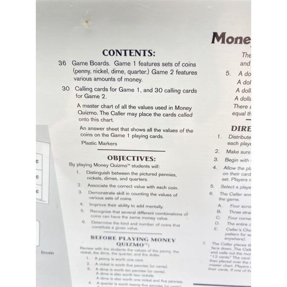 Quizmo Money, WorldClass Learning, Factory Sealed 2005 - Picture 6 of 6